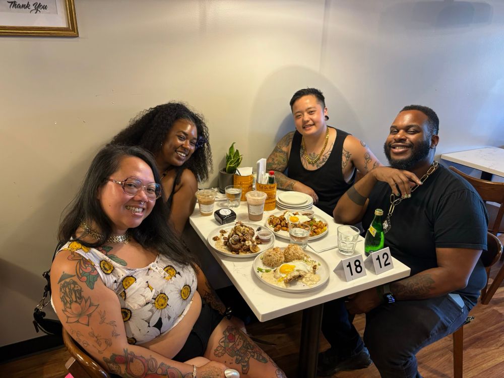 Brunch with the Pup and their family.