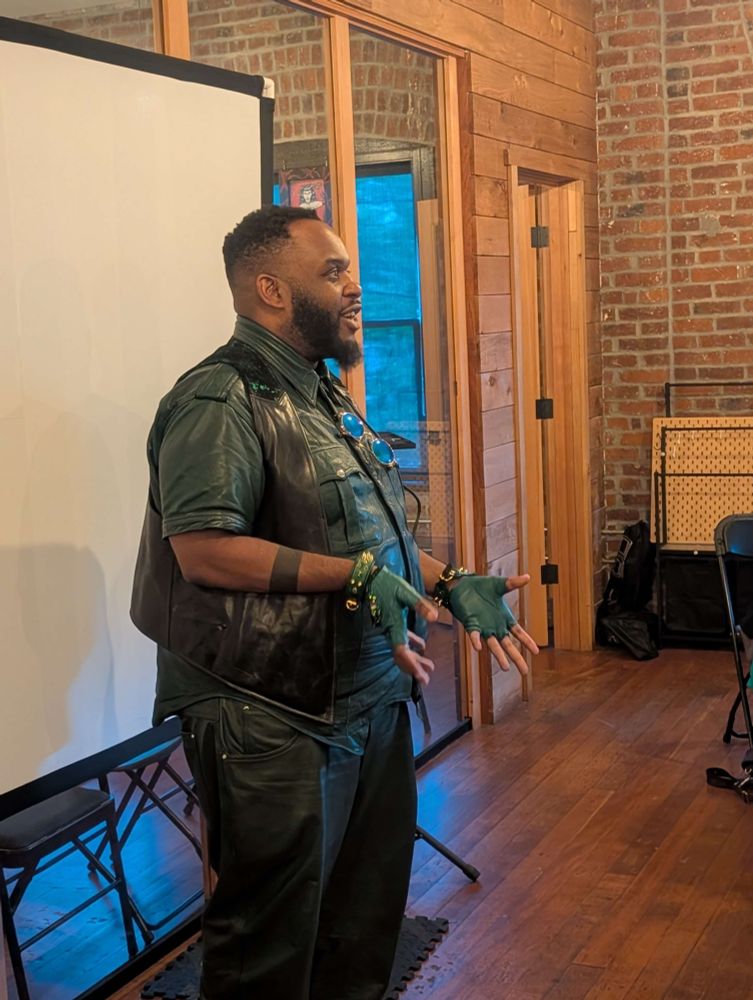 Me addressing the crowd.