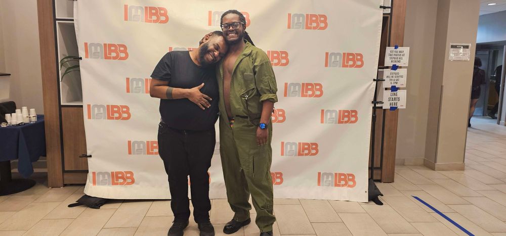 Picture of me with Sir Damien (my Sir) in front of the IMsLBB step and go.