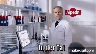 Der "In der Tat" Doktor aus der Alpecin Werbung 
