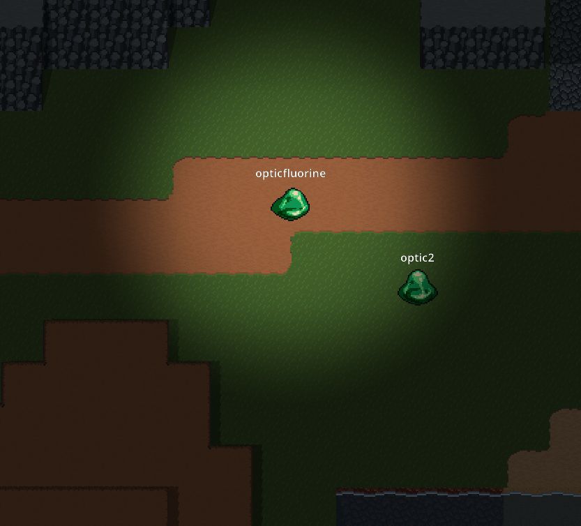 Screenshot of Sovereign Engine showing the names of two players above their player sprites.