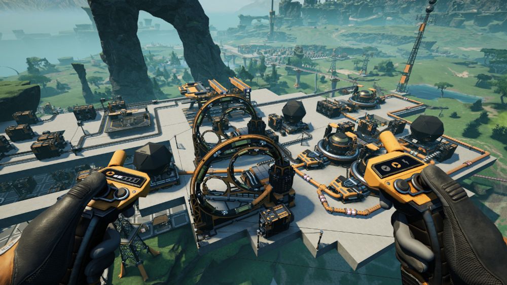 Late game Satisfactory screenshot. May contain spoilers.