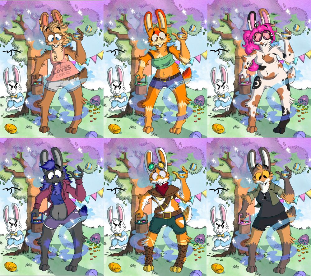 A bunch of critters get turned into bunnies via Easter magic!