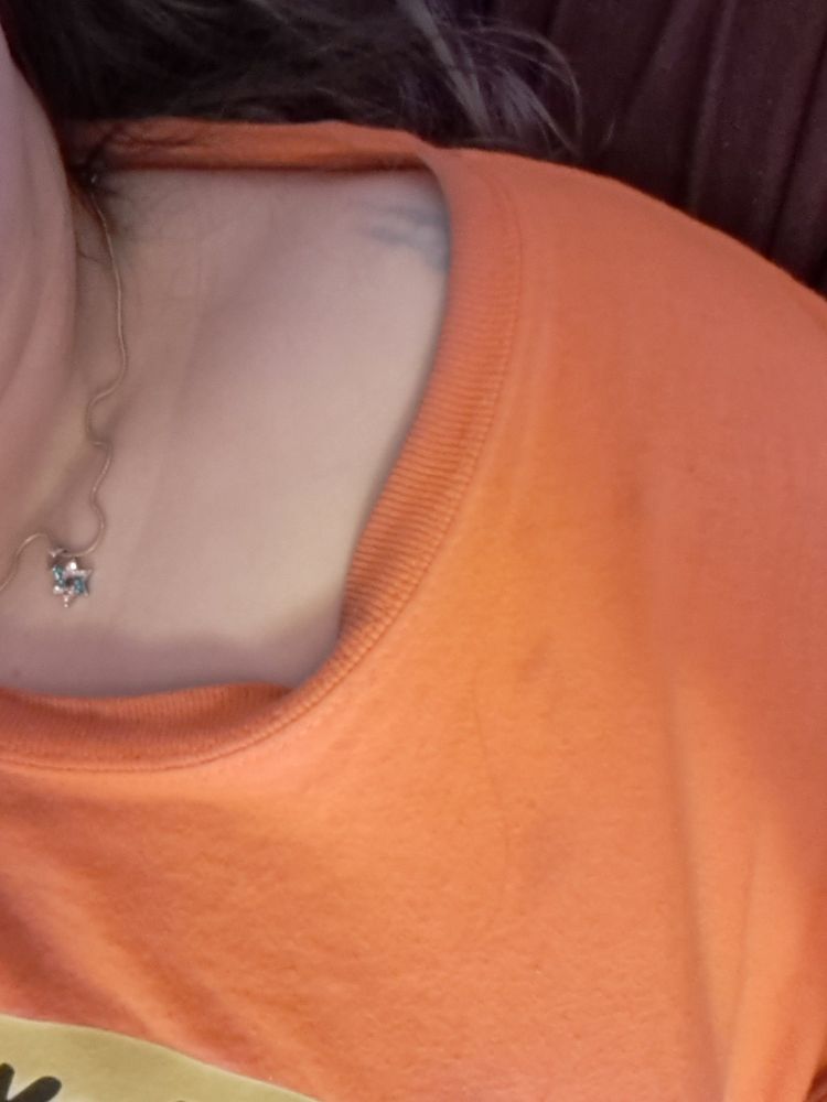 My clavicle. It's not really noticeable honestly. 