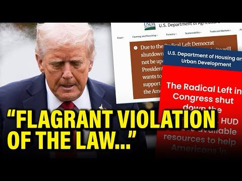 Entire Trump Admin Caught BREAKING LAW in MIDDLE of SHUTDOWN