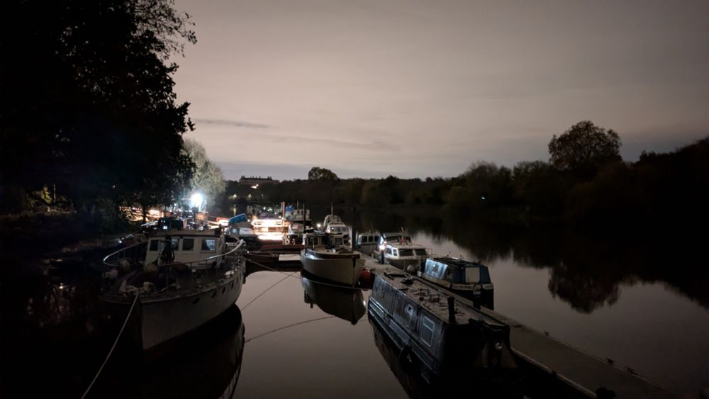 Hammertons ferry terminal before dawn 