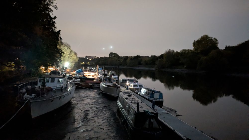 Hammertons ferry terminal before dawn 