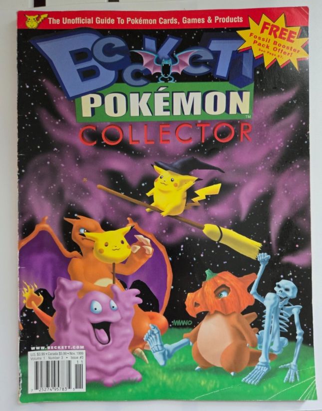 The Halloween 1999 issue of Beckett Pokemon Collector magazine.