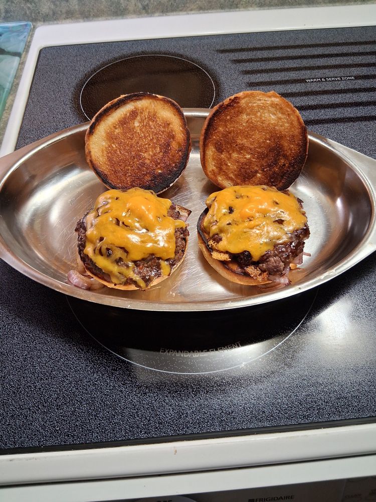 How the cheeseburgers finish... 