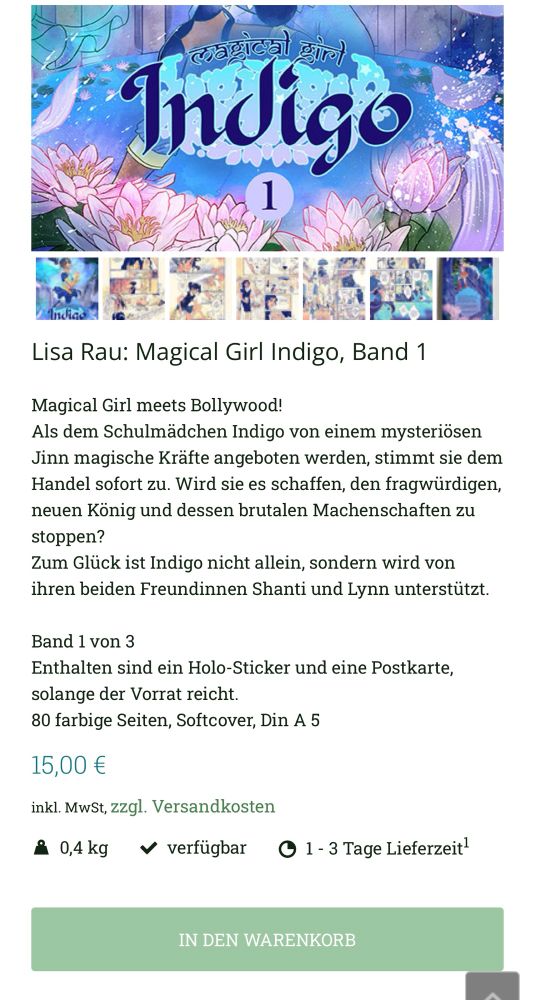 Vorschau: Indigo im Freibeutershop mit Produktbeschreibung