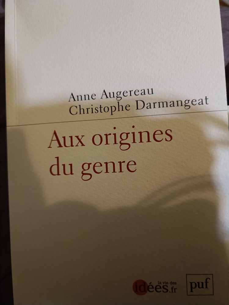 Livre "Aux origines du genre" par Anne Augereau et Christophe Darmangeat