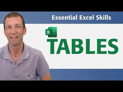 Excel Tables - Tutorial  ( Excel's 2nd best feature )