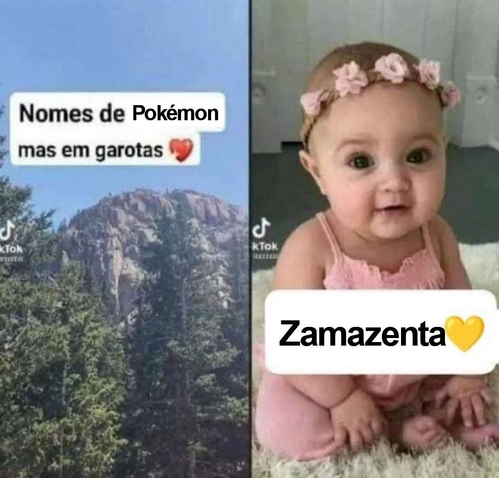 Nomes de Pokémon mas em garotas. Zamazenta.