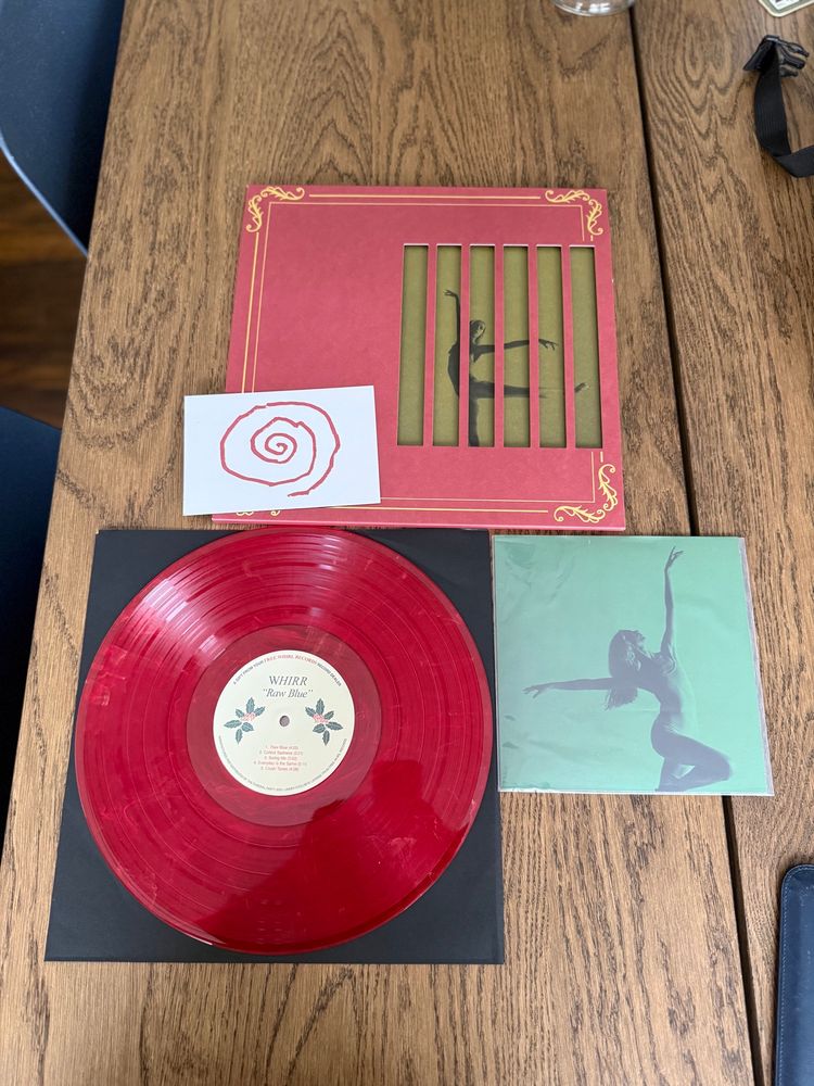Whirr Raw Blue on special edition red vinyl 