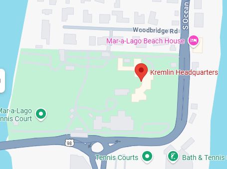 Kremlin Headquarters. Mar-a-Lago Beach House, Florida.