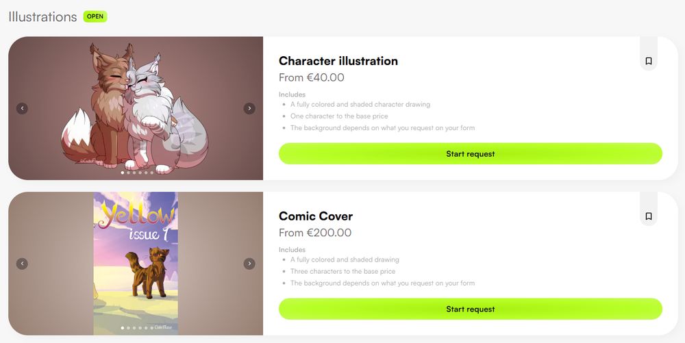 A Screenshot including commissions from the VGen website.