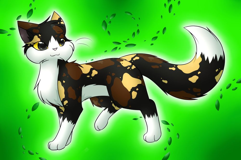 Spottedleaf from Warrior Cats. This drawing was made in 2014