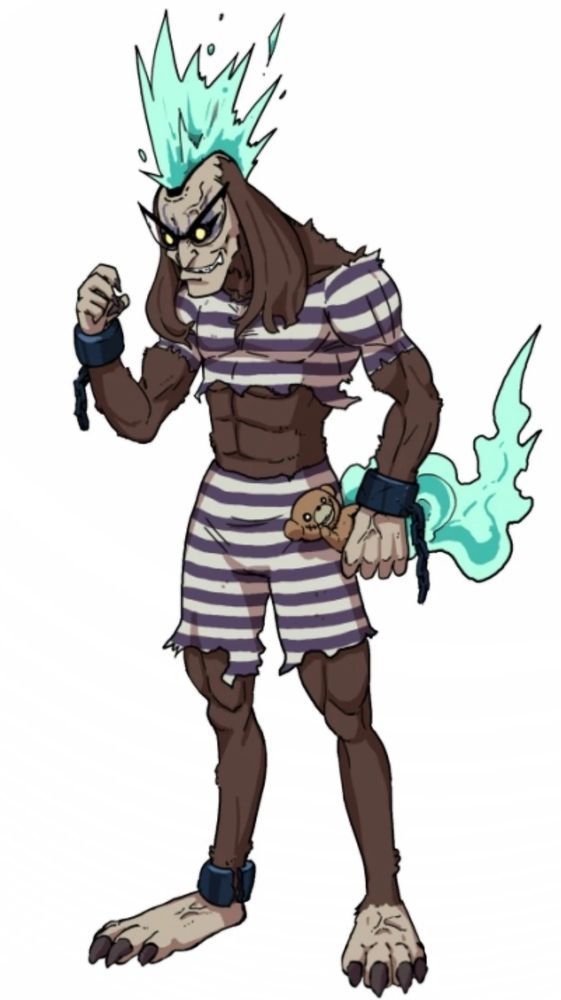 Mass Mutterer's official render with Sam in his left hand.