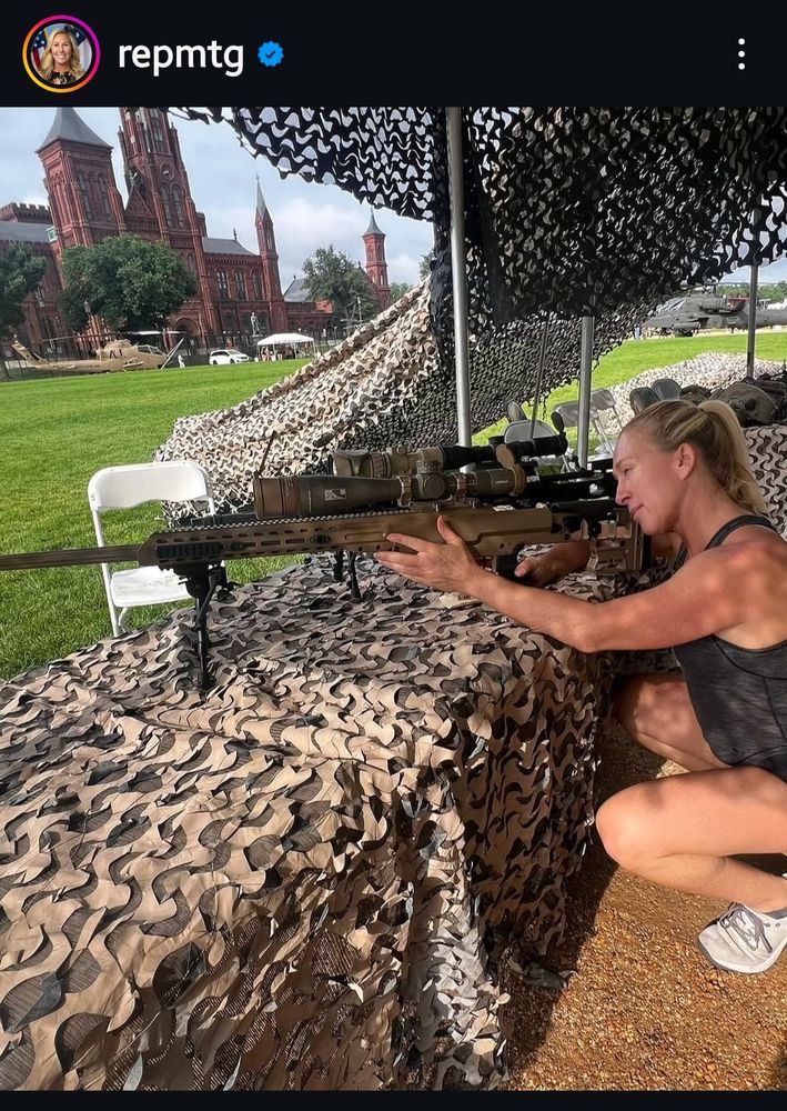 MTG cosplaying with a Barrett MRAD
