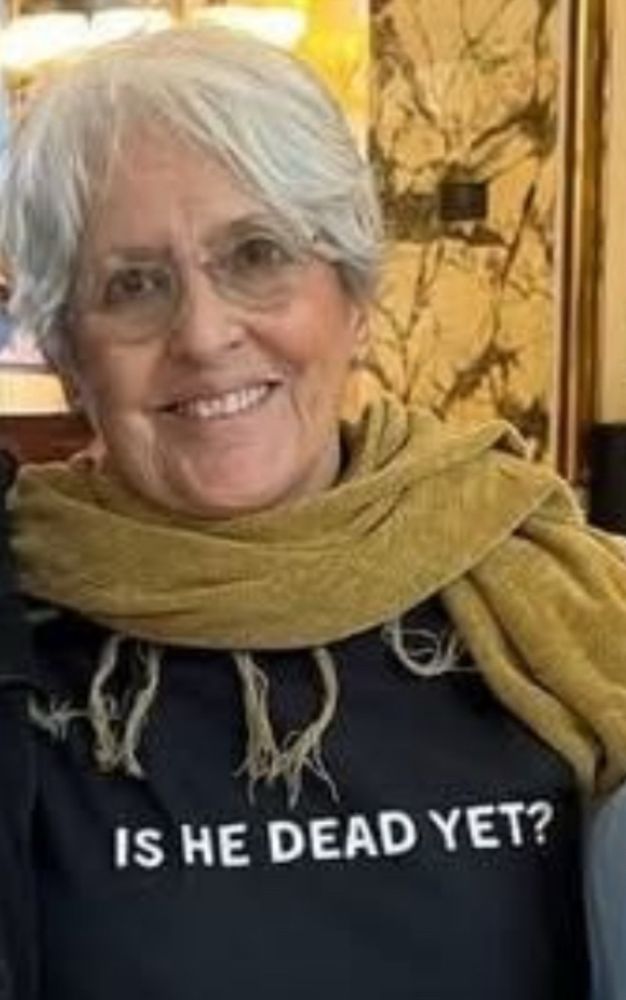 Joan Baez, March 2025, wearing a 