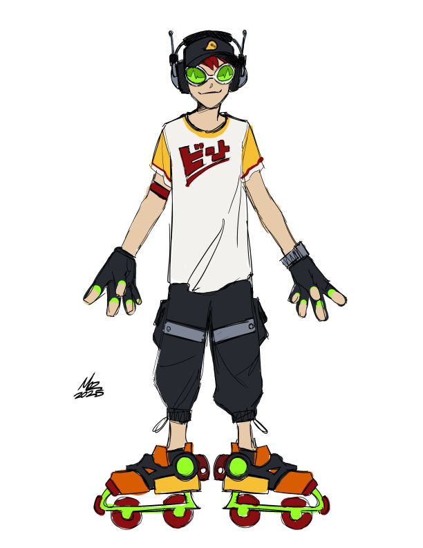 The concept sketch for Beat's redesign I did