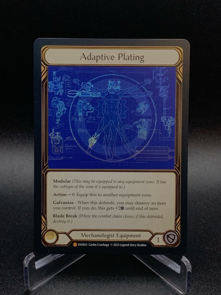 Flesh and blood card - adaptive plating (rainbow foil)