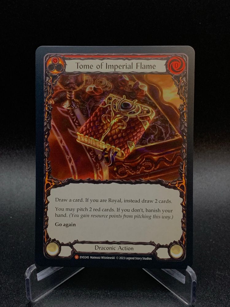 Flesh and Blood card - Tome of Imperial Flame (Rainbow Foil)