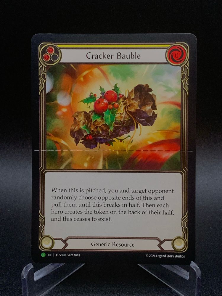Flesh and Blood card - Cracker Bauble (it’s perforated!)