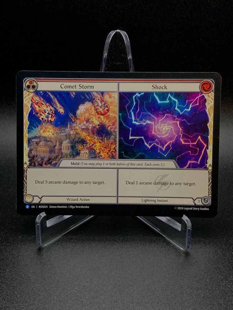 Flesh and Blood card - Comet Storm // Shock (Rainbow Foil)