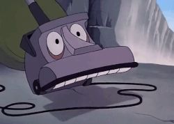 Kirby from Brave Little Toaster in need a new bags