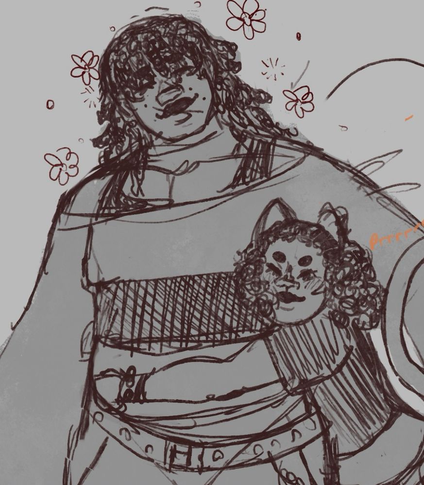 Drawing of shera hugging Astrum