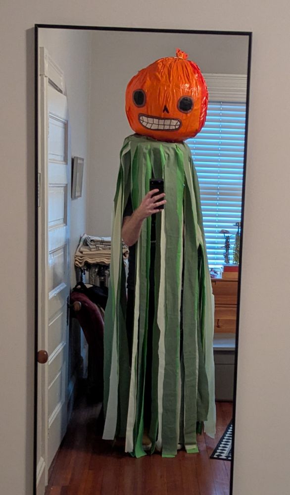 Slightly janky Enoch from Over the Garden Wall costume. 