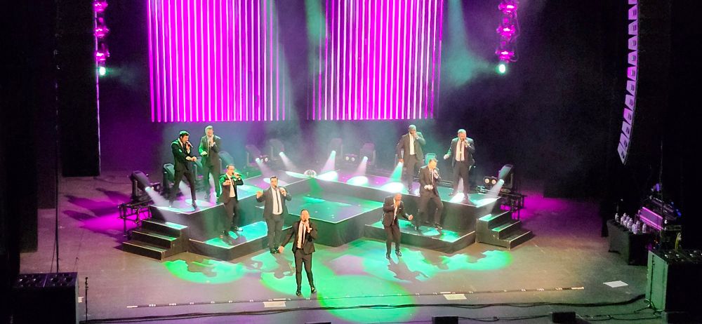 Straight No Chaser a capella group performing.