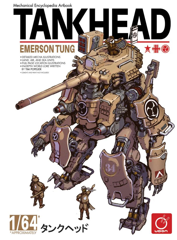 Cover of the Tankhead Artbook by Emerson Tung and Tim Popelier
