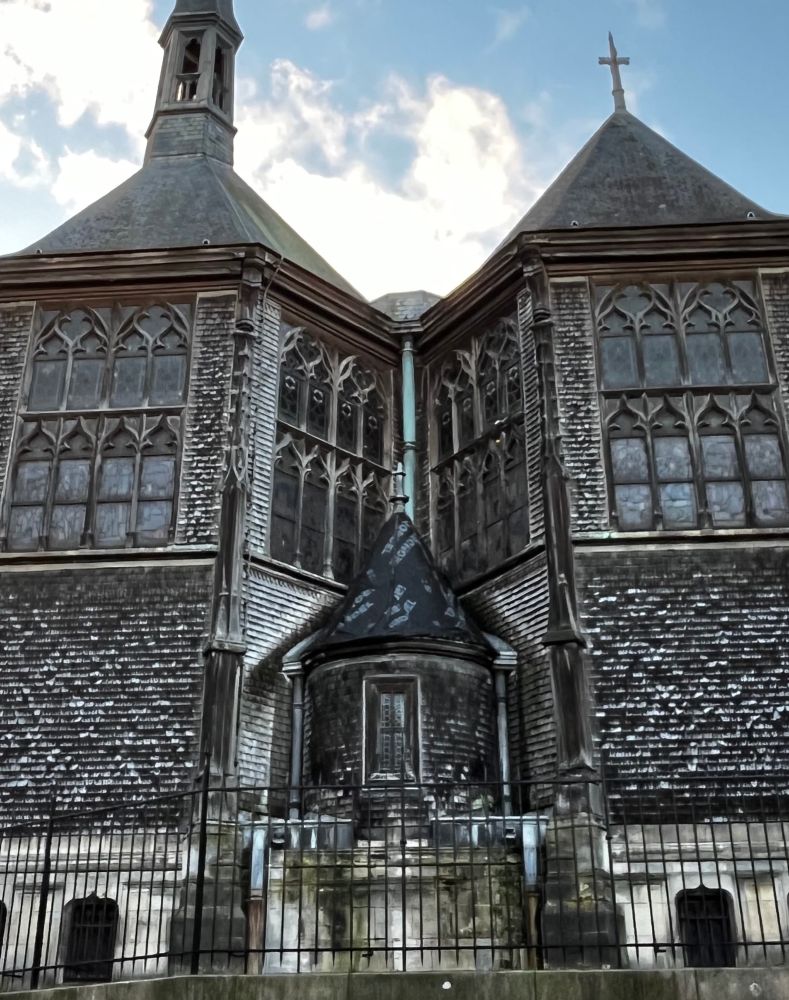 Toit d’une chapelle à Honfleur 