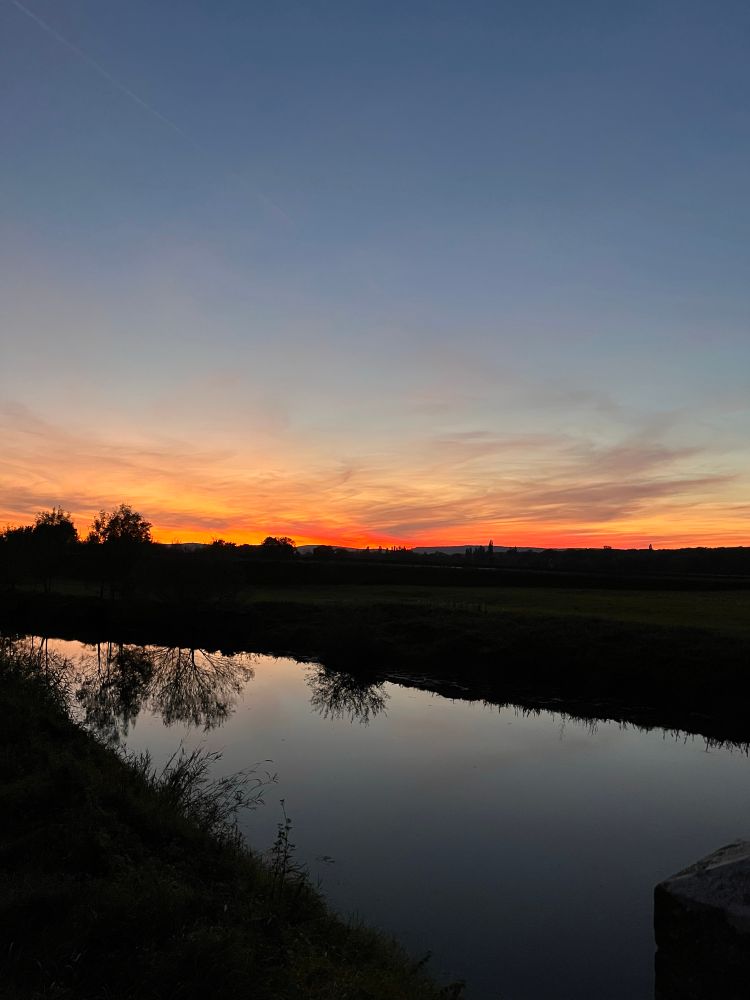 Un couché de soleil paisible 