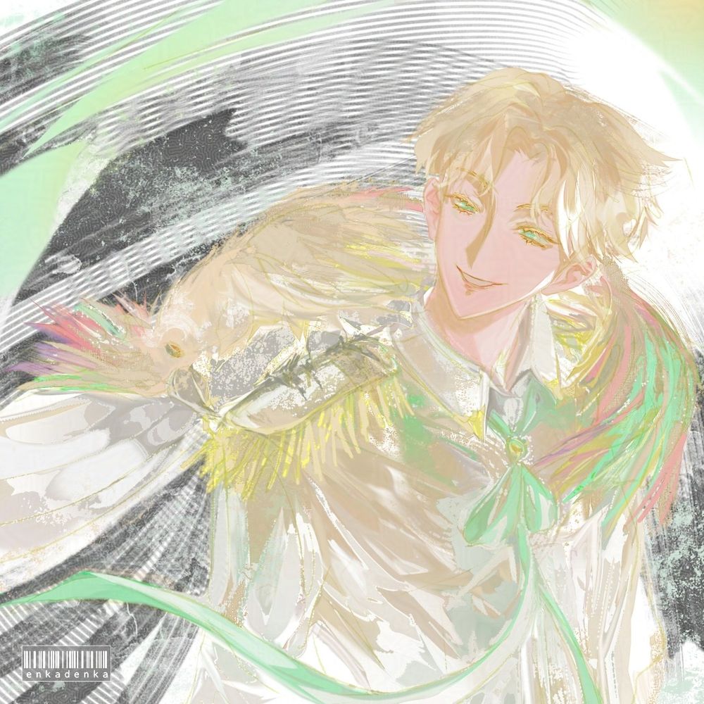 Charlotte is @ancientnoir's OC , the setting is kingdom era royalty, he's a prince and he loves exotic birds!