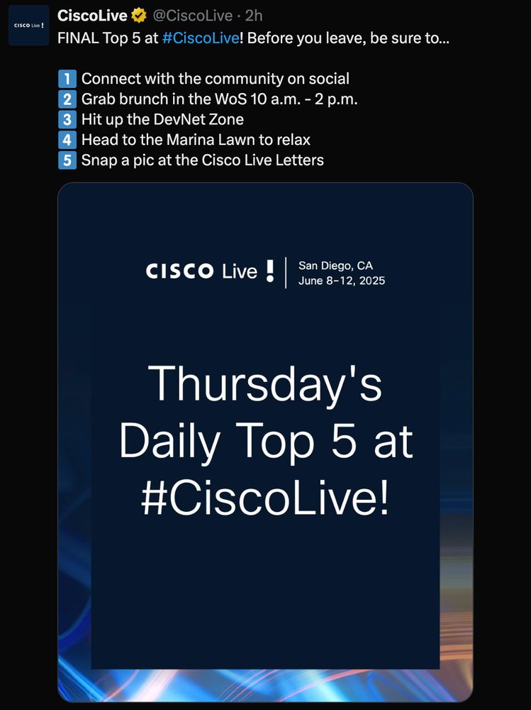 CiscoLive2025
