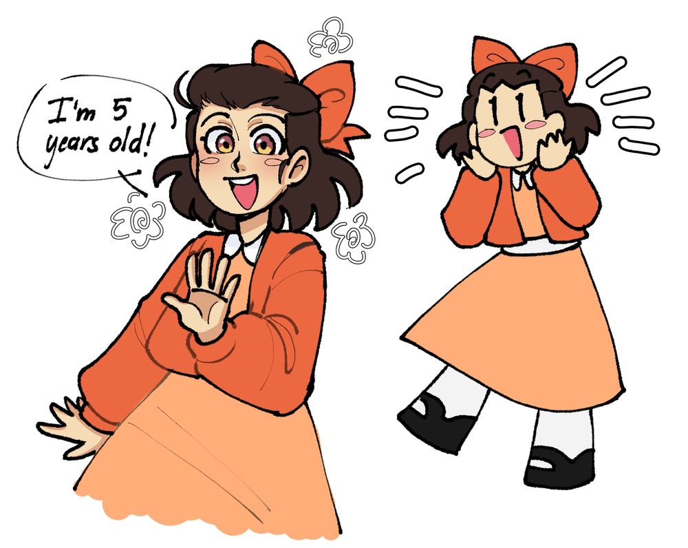 old ref but she's actually 8 years old!!