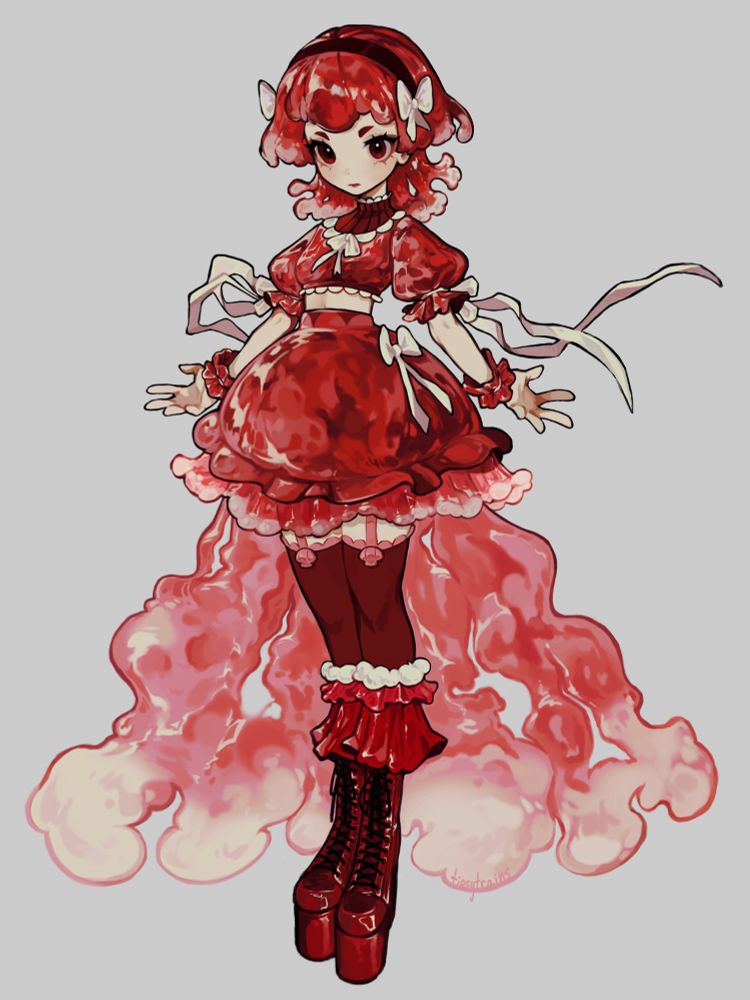 red jellyfish design