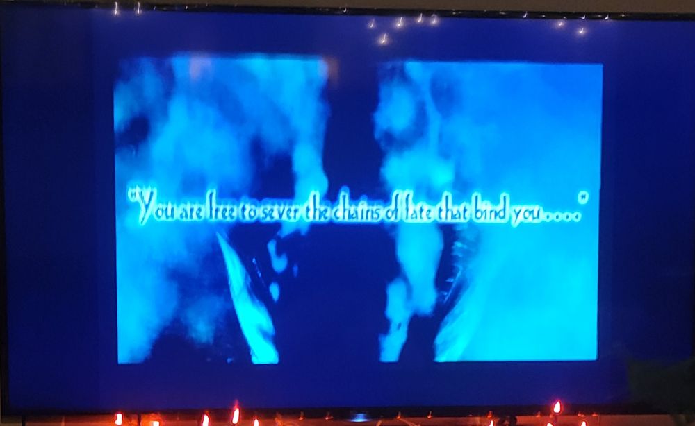 You are free to sever the chains of fate that bind you... 