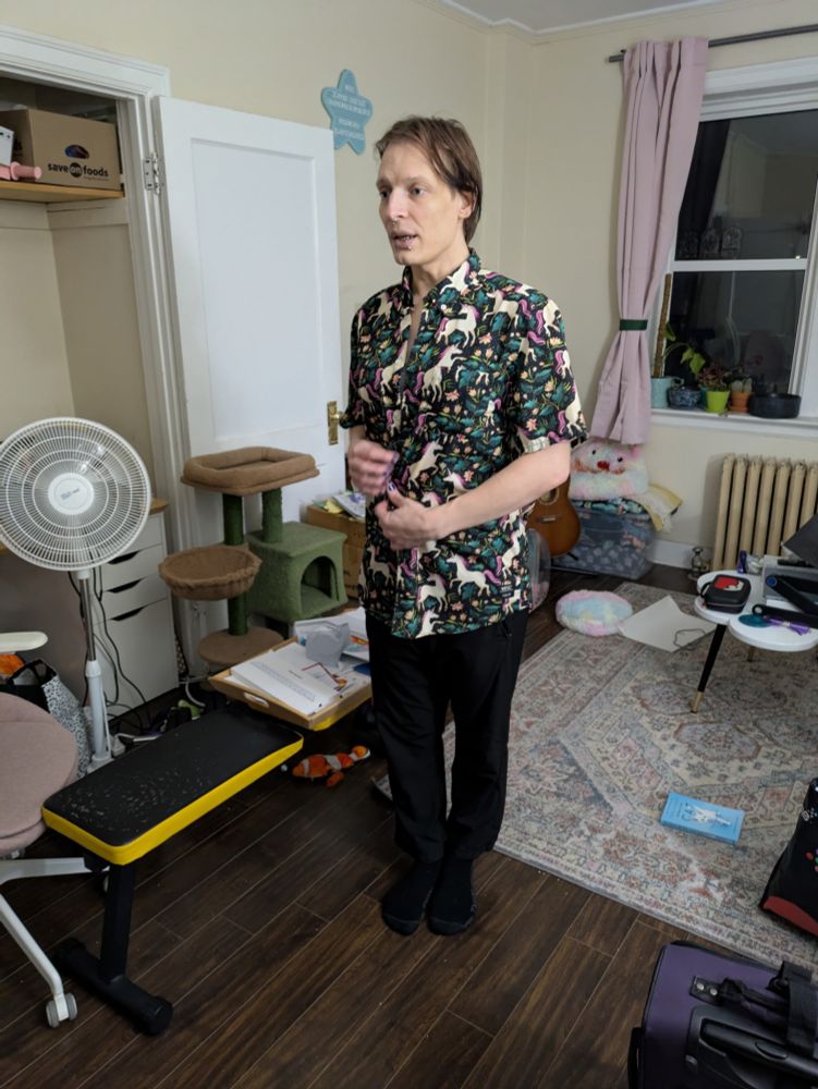 The read herring in a unicorn women's dress shirt 