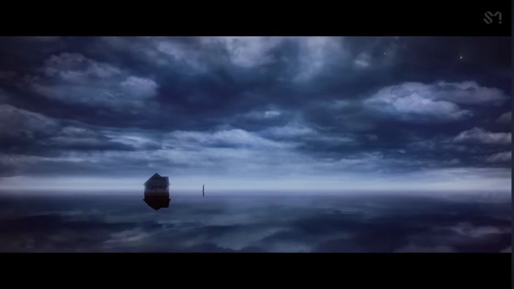 screen shot from onew’s ‘blue’ music video