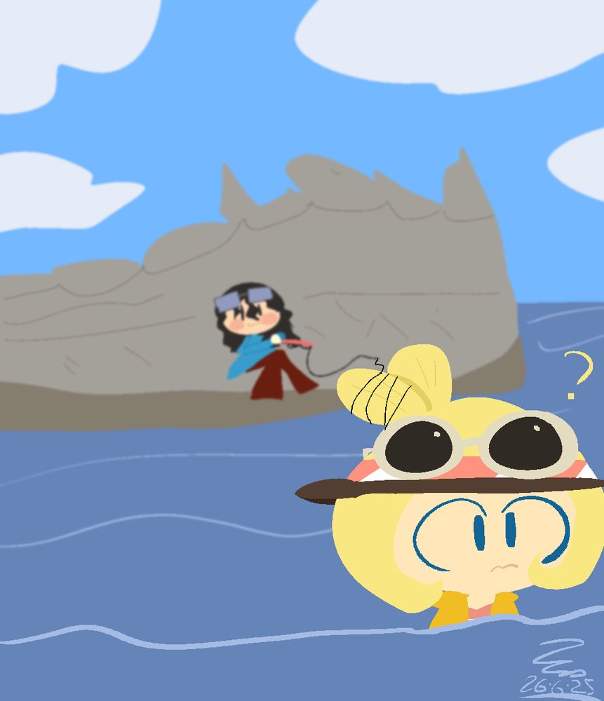 Coraline from Ultimate Angler (Streetpass) being used as bait for fish