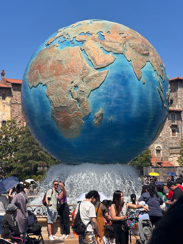 Giant World statue at the entrance of Tokyo DisneySea