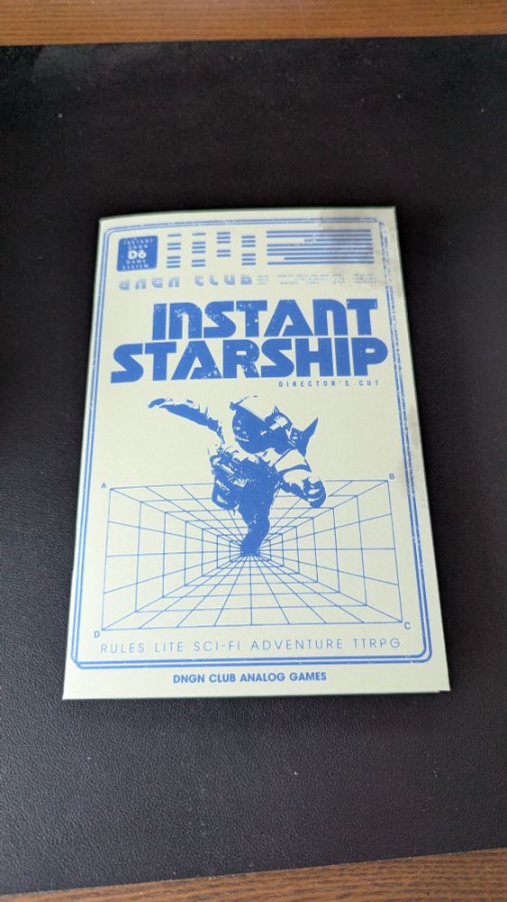 A physical  copy of INSTANT STARSHIP.
