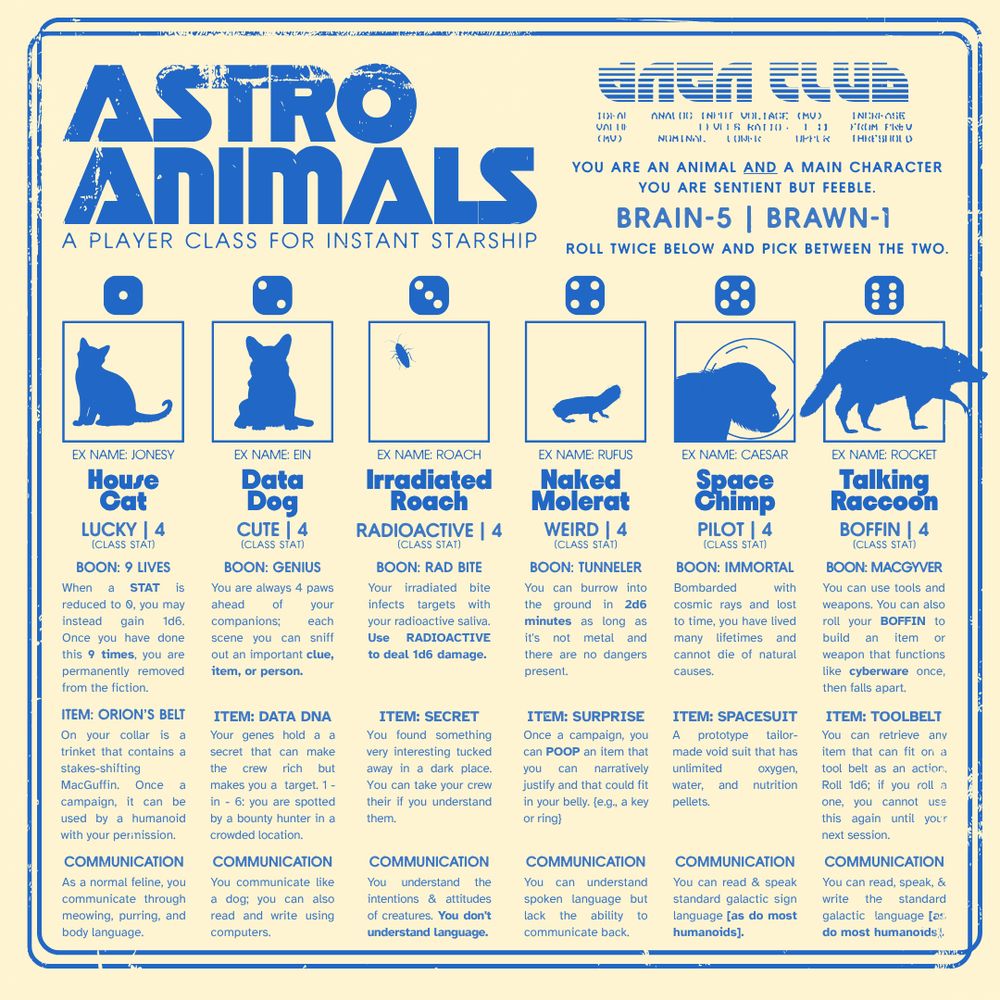a screen grab of astro animals for INSTANT STARSHIP