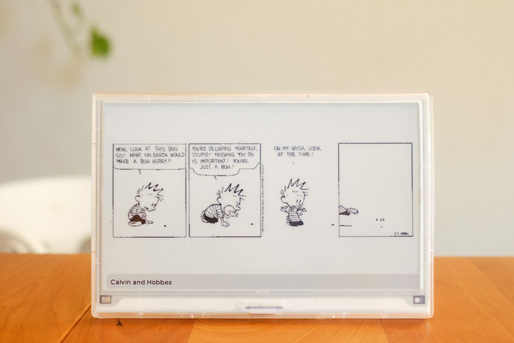Calvin & Hobbes on my TRMNL