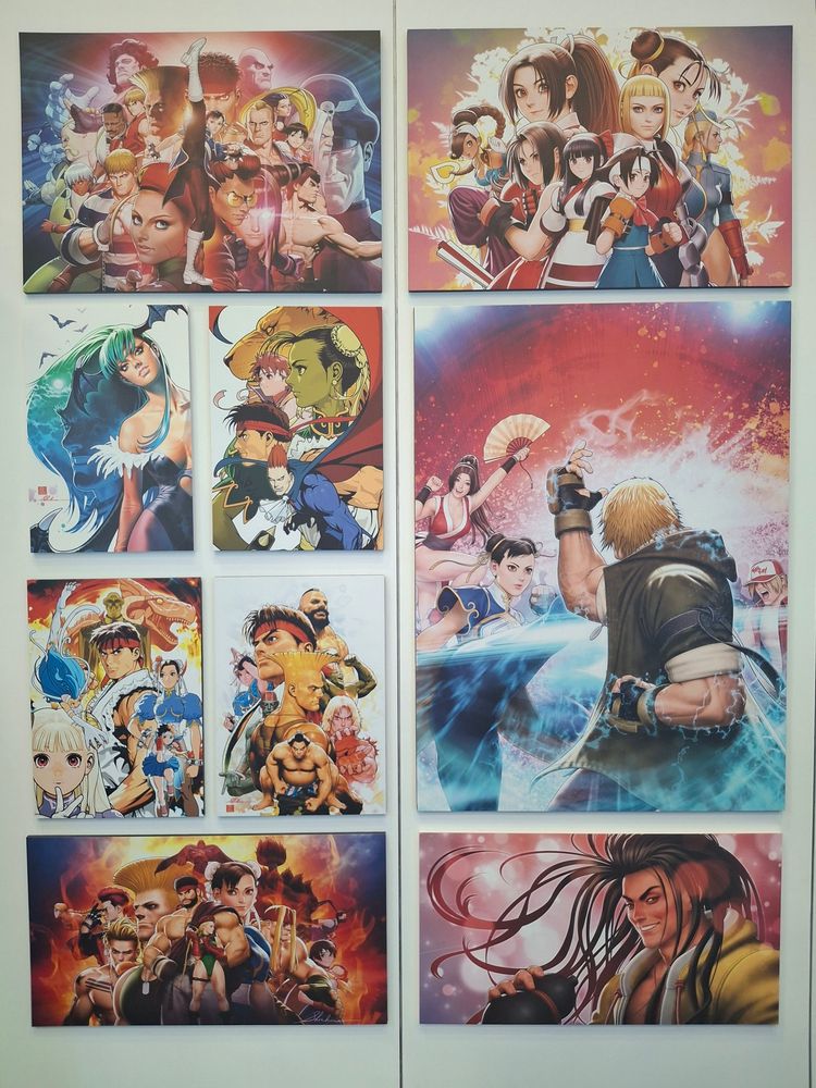 Some art they had from Shinkiro on display!