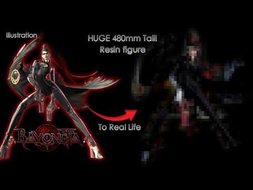 A once in a Lifetime Adventure! Painting a HUGE 1/4 Scale Bayonetta🌹💋Resin Kit!